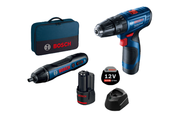 סט מב' / מק' רוטטת BOSCH GSB 120-LI + מברג BOSCH GO