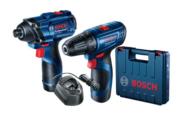 סט מברגה / מקדחה + אימפקט בוש BOSCH GDR+GSR 120-LI